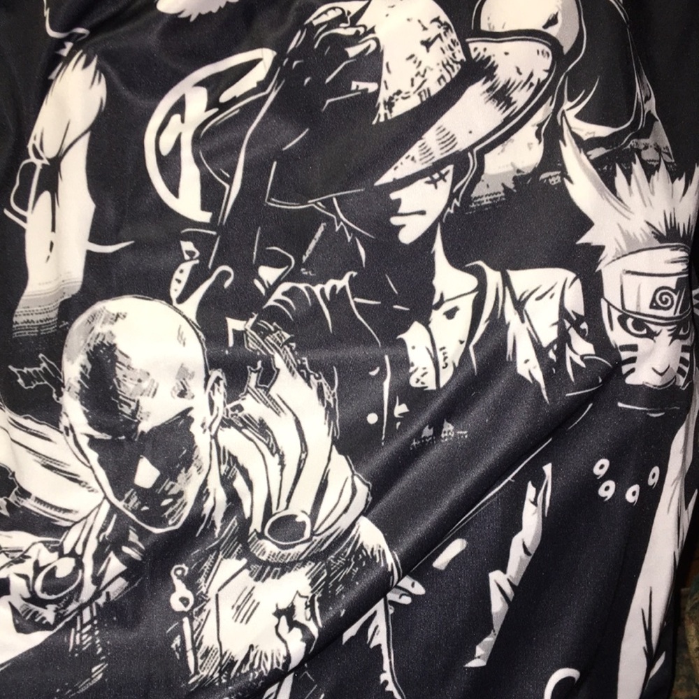 NIP Naruto Black &White SS Tee Very Soft Small